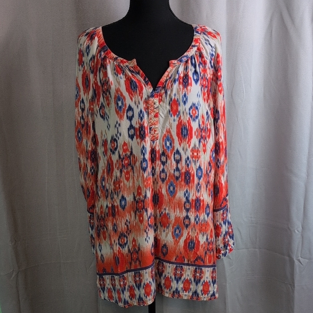 Beachlunchlounge Relaxed Orange andโ Blue Tunic